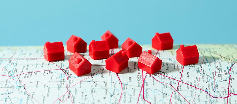 tiny plastic houses