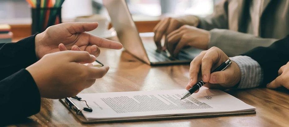 hands and documents