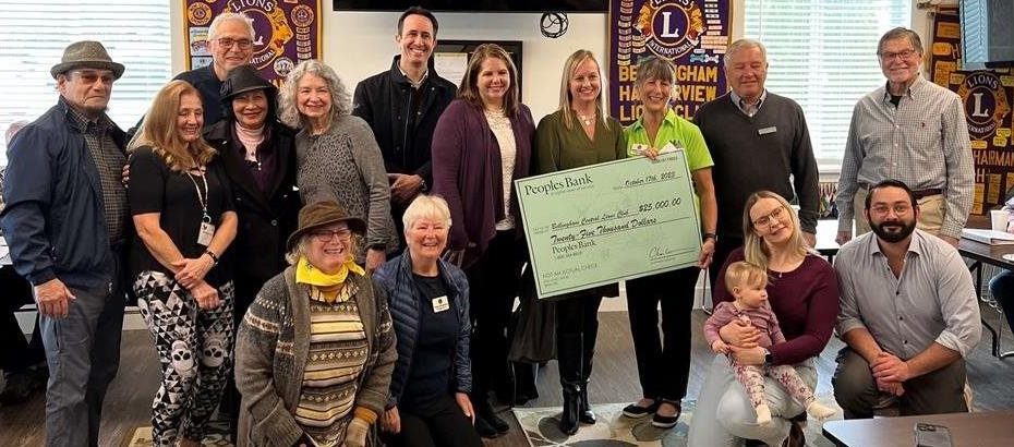 Bellingham Central Lions Club Receives $25,000 Impact Grant from Peoples Bank